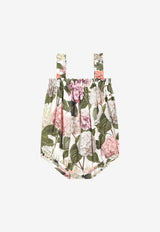 Dolce & Gabbana Kids Baby Girls Hydrangea-Print Romper Multicolor L22O08 HS5UG HA5XG