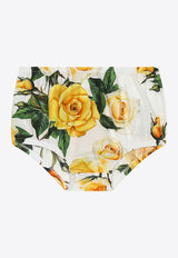 Dolce & Gabbana Kids Baby Girls Rose Print Dress L23DP2 HS5QR HA3VO Multicolor