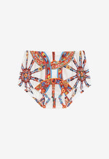 Dolce & Gabbana Kids Baby Girls Carretto Print Dress Multicolor L23DW2 FI5O4 HA6CK