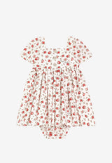 Dolce & Gabbana Kids Baby Girls Small Rose Print Dress Multicolor L24DG6 HS5UB HA5XJ