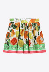 Dolce & Gabbana Kids Baby Girls Lemon and Orange Skirt L24I95 G7L9A HV5AN Multicolor