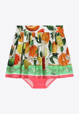 Dolce & Gabbana Kids Baby Girls Lemon and Orange Skirt L24I95 G7L9A HV5AN Multicolor