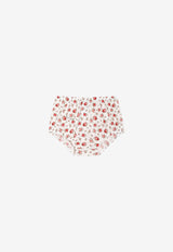 Dolce & Gabbana Kids Baby Girls Small Rose Print Dress White L2JDB8 G7PVM S9000