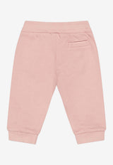 Dolce & Gabbana Kids Baby Girls Leopard Print Heart Track Pants Pink L2JPI1 G7PSG F2528