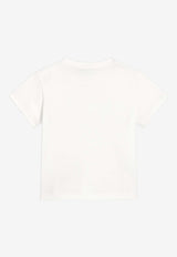 Dolce & Gabbana Kids Baby Girls DG Logo T-shirt White L2JTIT G7N9A W0111