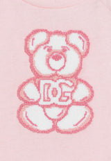 Dolce & Gabbana Kids Baby Girls Bear Patch T-shirt Pink L2JTOS G7O1I F0662