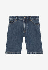 Dolce & Gabbana Kids Boys Denim Shorts L42Q37 LDC27 B0013 Blue