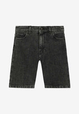 Dolce & Gabbana Kids Boys Denim Shorts L42Q37 LDC28 N0000 Black