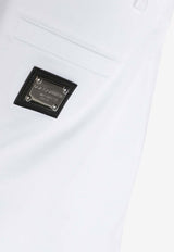 Dolce & Gabbana Kids Boys Logo-Plaque Drawstring Shorts L43Q25 G7M4D W0800