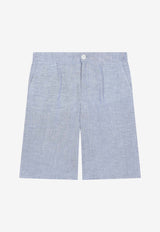 Dolce & Gabbana Kids Boys Logo-Embroidered Shorts L43Q33 FU4LG B0064