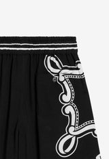 Dolce & Gabbana Kids Boys Bandanna Print Shorts Black L43Q48 FP8F7 HN9RA