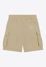 Dolce & Gabbana Kids Boys DG Logo Embroidered Cargo Shorts Beige L43Q78 G7O9A M9444