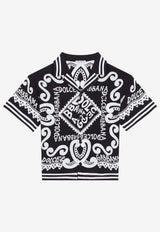 Dolce & Gabbana Kids Boys Marina-Printed Buttoned Shirt L43S81 G7L0K HB4XR