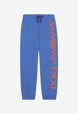 Dolce & Gabbana Kids Boys Logo Track Pants L4JPIG G7IXP B0316 Blue