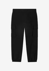 Dolce & Gabbana Kids Boys DG Logo Cargo Pants Black L4JPLN G7PVL N0000
