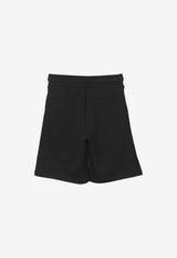 Dolce & Gabbana Kids Boys Logo Track Shorts L4JQR1 G7M4R N0000 Black