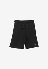Dolce & Gabbana Kids Boys Logo Track Shorts L4JQR1 G7M4R N0000 Black