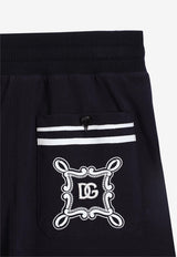 Dolce & Gabbana Kids Boys Bandana Print Track Shorts Blue L4JQU7 G7O0B B0665