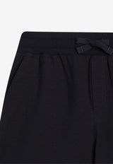 Dolce & Gabbana Kids Boys DG Logo Print Track Shorts Blue L4JQU7 G7O9E B0665