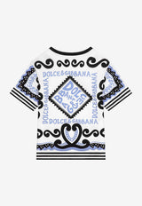 Dolce & Gabbana Kids Boys Marina-Printed Crewneck T-shirt L4JTBL G7L0B HC4XR