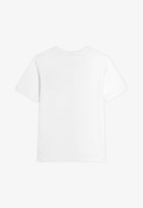 Dolce & Gabbana Kids Boys DG Patch Jersey T-shirt White L4JTHU G7P1P W0800
