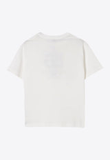 Dolce & Gabbana Kids Boys Watercolor-Effect DG Logo T-shirt White L4JTHV G7O3S W0111