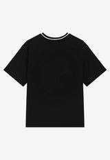 Dolce & Gabbana Kids Boys Logo Print Oversized T-shirt Black L4JTHV G7PTO N0000