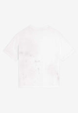 Dolce & Gabbana Kids Boys DG Logo Stamp T-shirt White L4JTHV G7PZC W0111