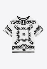 Dolce & Gabbana Kids Boys Bandana Print T-shirt White L4JTHV G7OK3 W0111