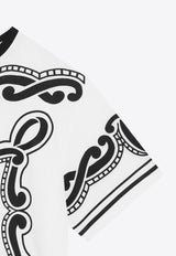 Dolce & Gabbana Kids Boys Bandana Print T-shirt White L4JTHV G7OK3 W0111