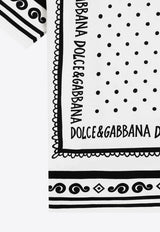 Dolce & Gabbana Kids Boys Bandana Print Jersey T-shirt White L4JTHV II7FZ HA9QB