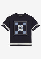 Dolce & Gabbana Kids Boys Logo Print T-shirt Blue L4JTHV II7HO HB5PH
