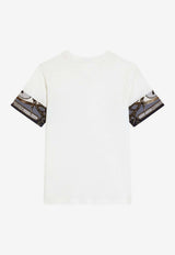 Dolce & Gabbana Kids Boys Cargo Print T-shirt White L4JTJV II7JW HT5XB