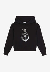 Dolce & Gabbana Kids Boys Anchor Print Hooded Sweatshirt L4JWJK G7L0H B0665