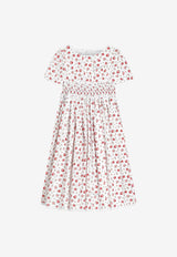 Dolce & Gabbana Kids Girls Small Rose Print Poplin Dress Multicolor L54DQ5 HS5UB HA5XJ