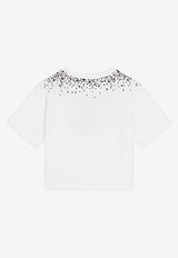 Dolce & Gabbana Kids Girls Rhinestone-Embellished T-shirt L5JTMD G7K2V W0800
