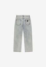 Dolce & Gabbana Kids Kids DGVIB3 Logo Jeans L72F73 LDC31 S9000 Blue