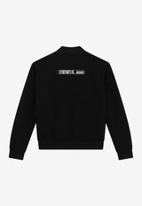 Dolce & Gabbana Kids Boys DGVIB3 Logo Bomber Jacket L7JB6R G7M6T N0000 Black