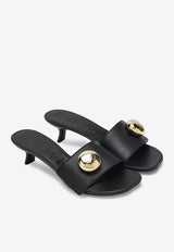 Loewe Anagram Pebble Calf Leather Sandals Black L815465XAZLE/S_LOEW-1100
