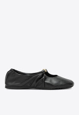 Loewe Nappa Pebble Ballet Flats Black L815466X46LE/R_LOEW-1100