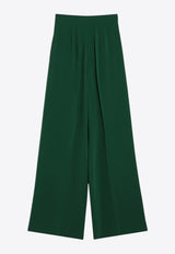 Max Mara Lacatto Cady Wide-Leg Pants Emerald LACCATOCO/R_MAXM-014