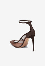 Aquazzura Love Affair 85 Mesh Pumps Brown LAMHIGP0FMD/R_AQUA-ESP