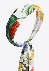 Dolce & Gabbana Kids Girls Floral Print Hairband Multicolor LB3L63 HS5S5 HA5KU