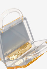 L’AFSHAR Eva Crushed Ice Top Handle Bag Gold LC-11-017_GOLD