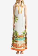 ANTIPODEAN Oohlala Halter neck Dress White LD0205R26OOH_MULTI COLO