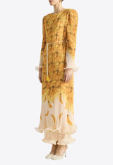 ANTIPODEAN Bathers Fluted Midi Dress Yellow LD0208R26BAT_YELLOW