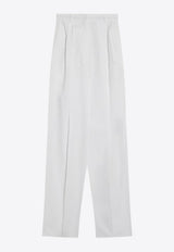 Sportmax Leone Straight Tailored Pants White LEONECO/Q_SPORM-001