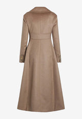 Max Mara Lepanto Long Double-Breasted Coat Camel LEPANTOWO/R_MAXM-001