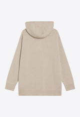 Max Mara Wool and Cashmere Hooded Sweater LIANAWO/R_MAXM-006