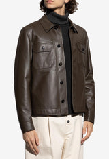 Tom Ford Brown Leather Jacket LJS001-LMN022 KB372